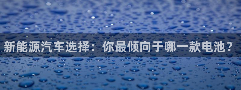 优发国际官网平台：新能源汽车选择：你最倾向于哪一款电池？